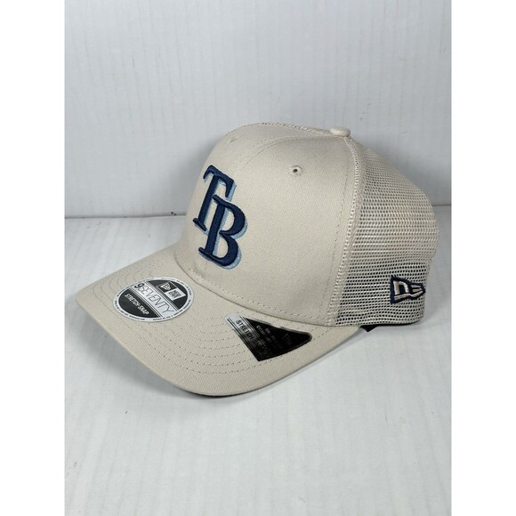 New Era Tampa Bay Rays MLB 9SEVENTY Trucker Adjustable Stretch Snap Hat Cap - Picture 2 of 5